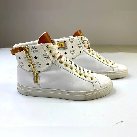 Womens Sneakers Mcm High Top Shoes MCM Shoes Authentic Mcm High